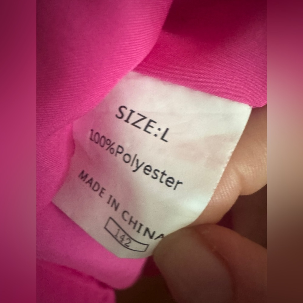 Hot Pink off-the-shoulder Mini Dress - Picture 2 of 5
